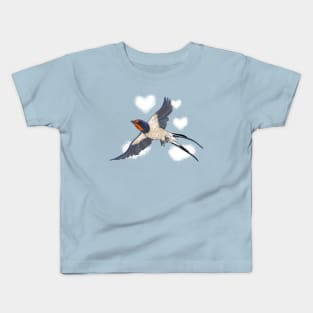 Swallow in flight Kids T-Shirt
